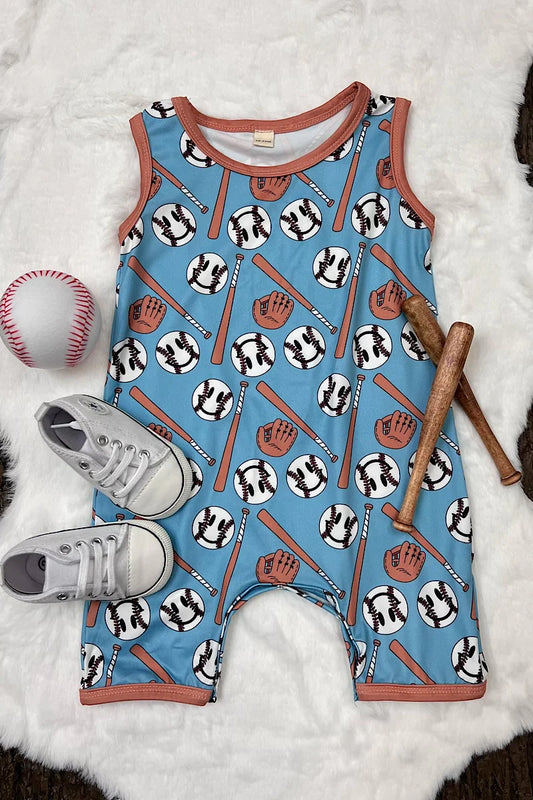 Smiley Face Game Day Romper w/ Snaps